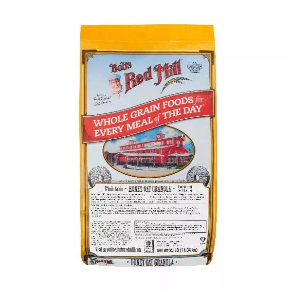 Bob's Red Mill Honey Oat Granola 25 Pound Each - 1 Per Case