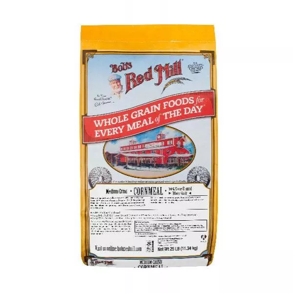 Bob's Red Mill Medium Grind Cornmeal 25 Pound Each - 1 Per Case