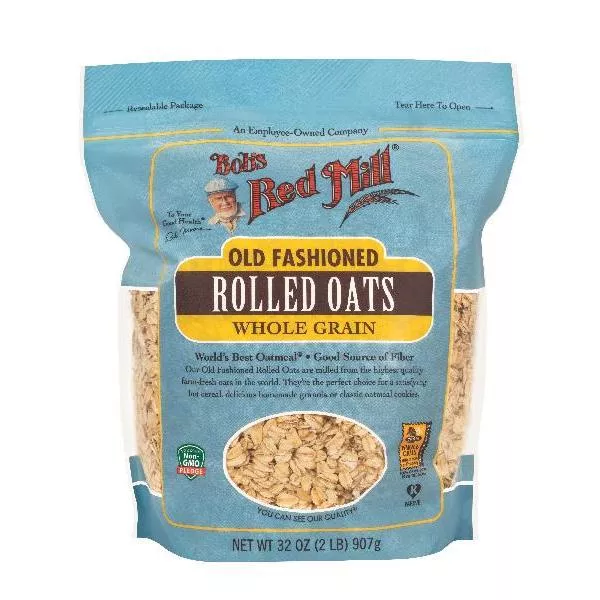 Bob's Red Mill Old Fashioned Regular Rolled Oats 32 Ounce Size - 4 Per Case