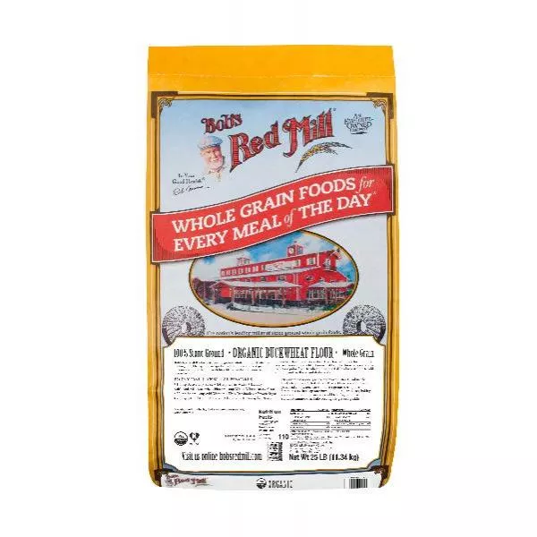 Bob's Red Mill Organic Buckwheat Flour 25 Pound Each - 1 Per Case