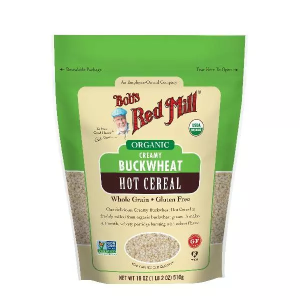 Bob's Red Mill Organic Creamy Buckwheat Hot Cereal 18 Ounce Size - 4 Per Case