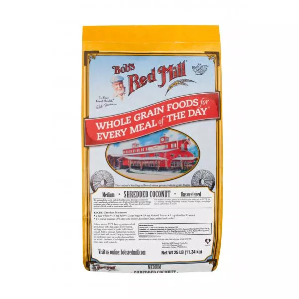 Bob's Red Mill Shredded Coconut 25 Pound Each - 1 Per Case