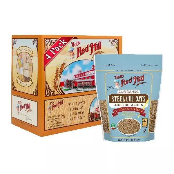 Bob's Red Mill Steel Cut Oats 24 Ounce Size - 4 Per Case