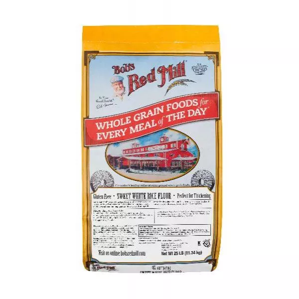 Bob's Red Mill Sweet White Rice Flour 25 Pound Each - 1 Per Case