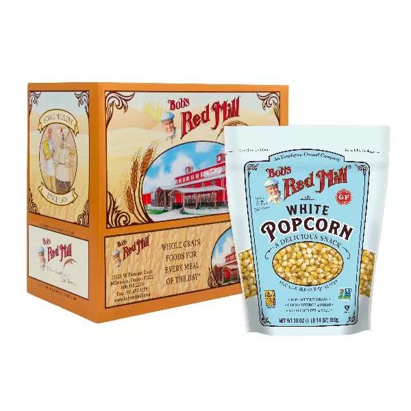 Bob's Red Mill Whole White Popcorn 30 Ounce Size - 4 Per Case