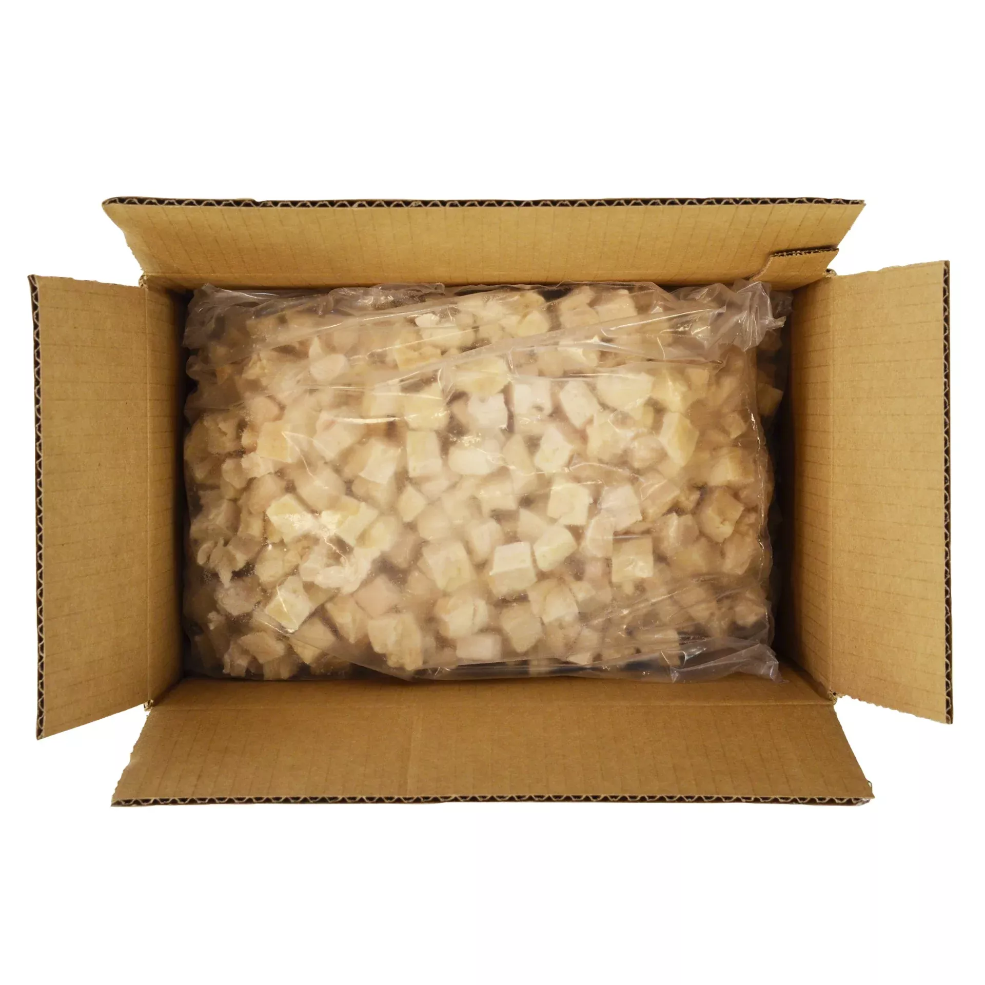 Brakebush Chicken Fully Cooked Chik'n'zips Diced Breast 5 Pound Each - 4 Per Case
