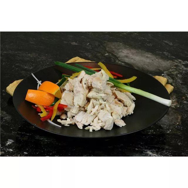 Brakebush Chicken Fully Cooked Chik'n'zips Pulled & Shreddedoven Roasted Breast 5 Pound Each - 2 Per Case
