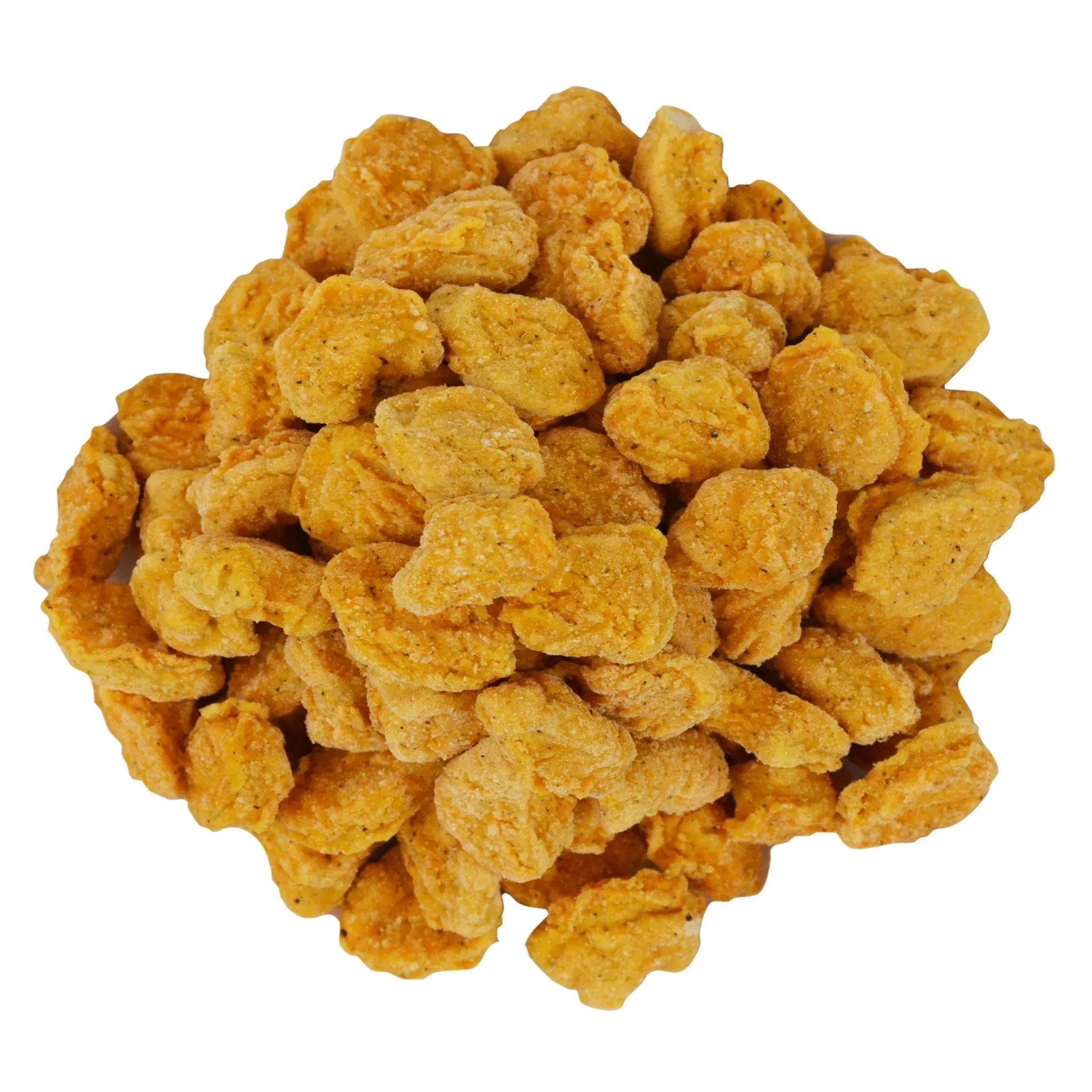 Brakebush Chicken Fully Cooked Gold'n'spice Breaded Popcorn Chicken Breast Fritters 5 Pound Each - 2 Per Case