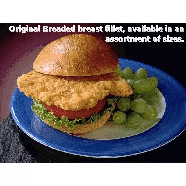 Brakebush Chicken Fully Cooked Original Fillet Avg 5 Pound Each - 2 Per Case