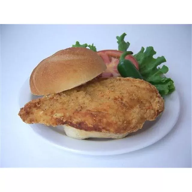 Brakebush Chicken Fully Cooked Smartshapes Breaded Spicy Breastcutlet Avg 5 Pound Each - 2 Per Case
