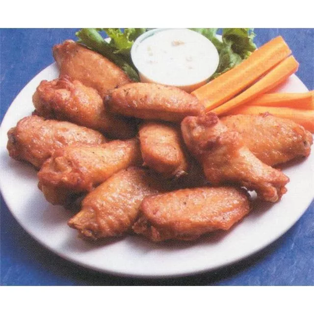 Brakebush Chicken Fully Cooked Unbreaded Naked Wings No Gluten Added 6 Pound Each - 2 Per Case
