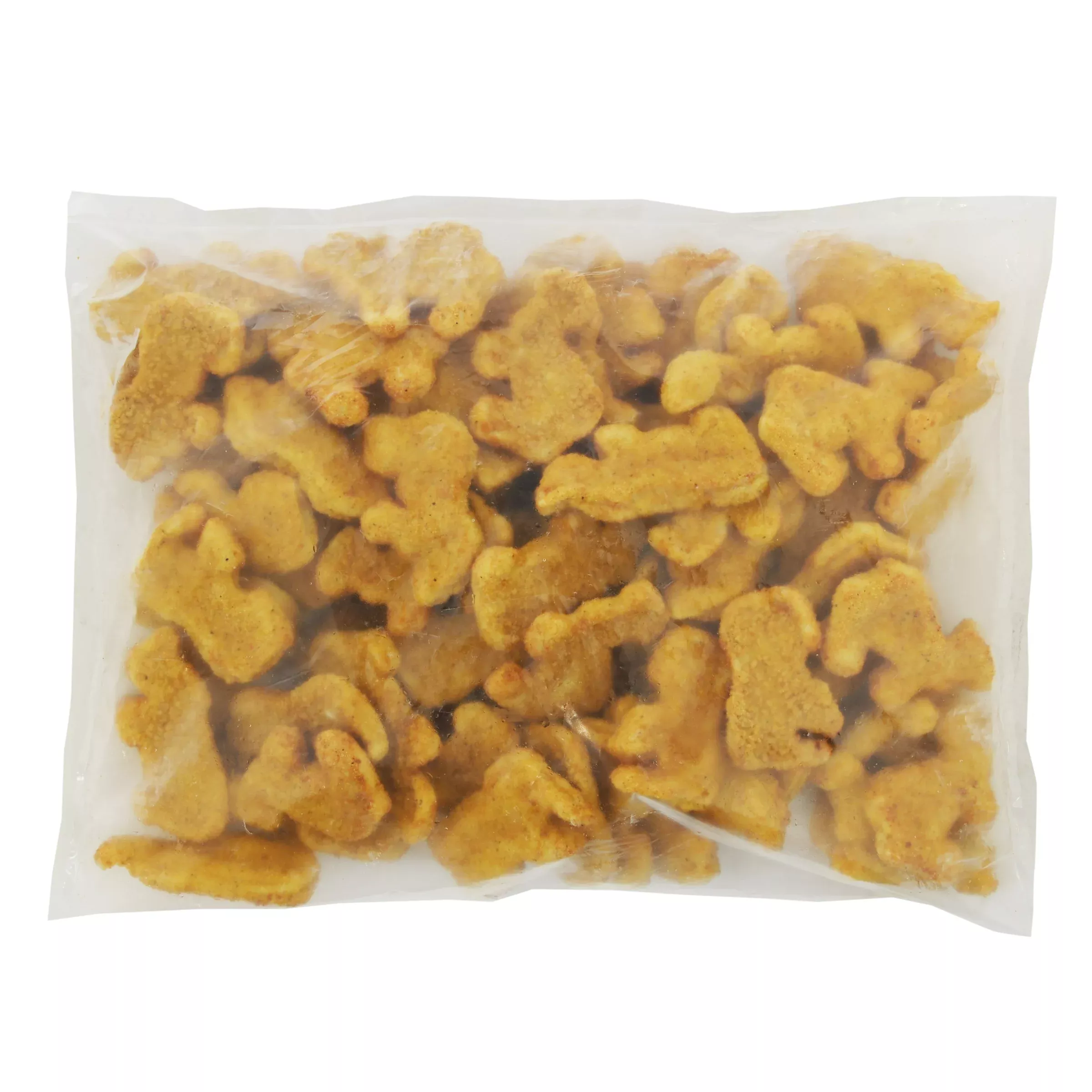 Brakebush Chicken Fully Cooked Whole Grain Breaded Zoo Crew Breast Nuggets Avg 5 Pound Each - 2 Per Case
