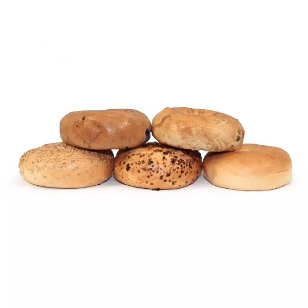 Burry Frozen Bagel Variety Clean Parbaked Unsliced 4 Ounce Size - 72 Per Case