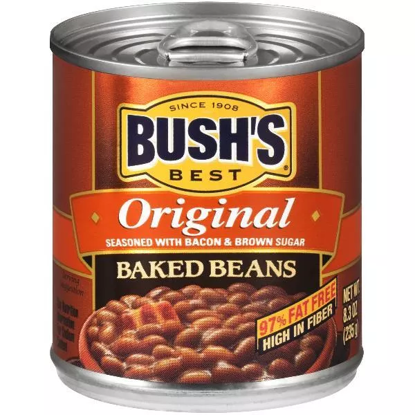 Bush Bros Retail Baked Bean Pop Top 8.3 Ounce Size - 12 Per Case