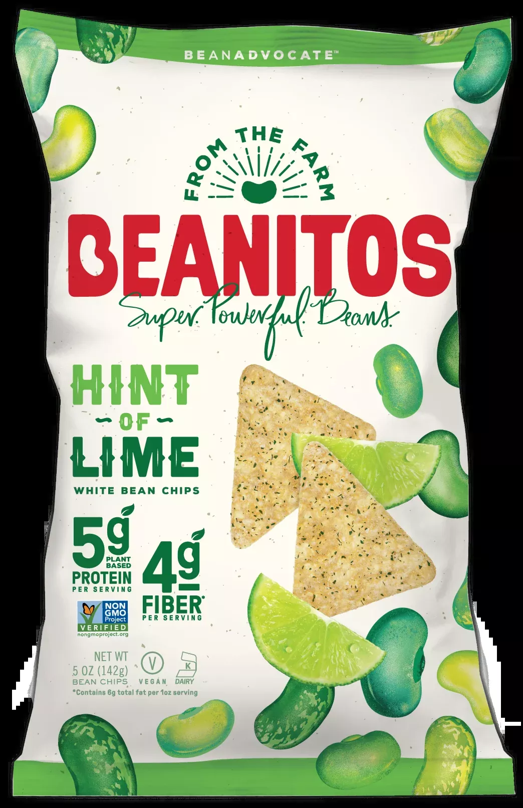 Bush Bros Retail Beanitos Hint of Lime Bean Chips 1 Each - 6 Per Case
