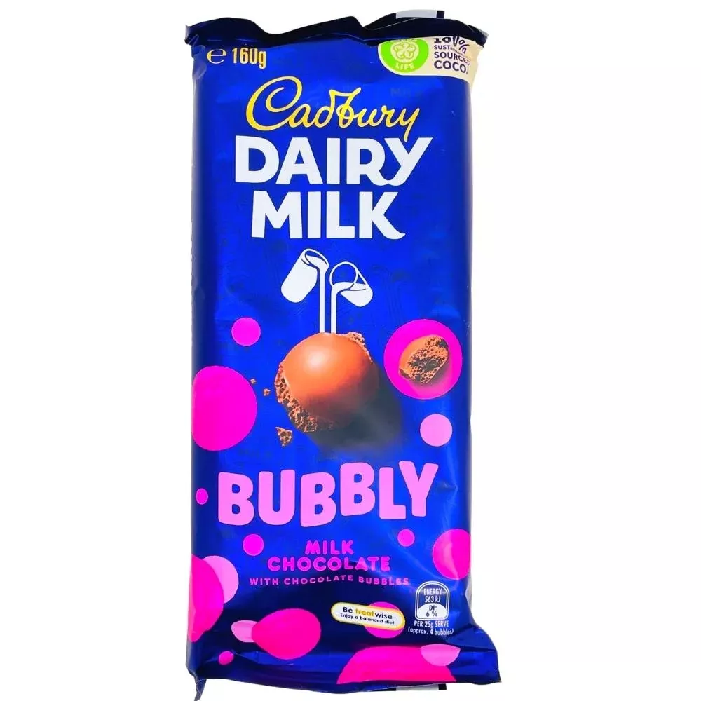 Cadbury Dairy Milk Bubbly Block - 160g (Aus)