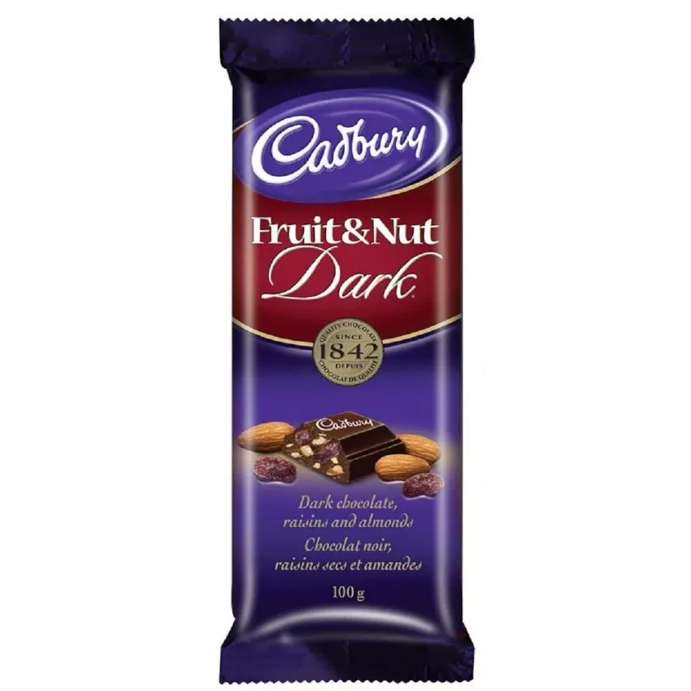 Cadbury Fruit & Nut Dark Bar - 100g