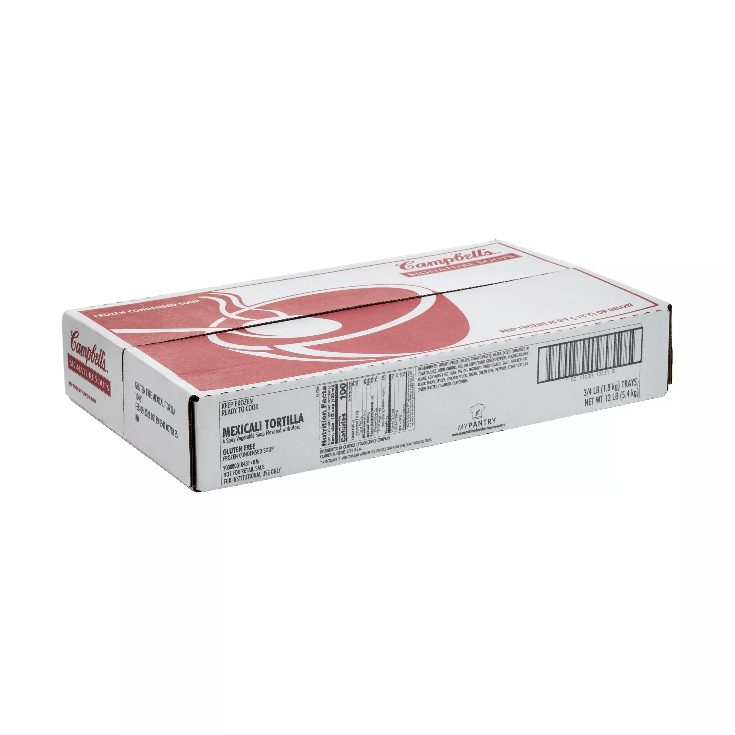 Campbell's Frozen Soup Mexicali Tortilla Condensed 4 Pound Each - 3 Per Case