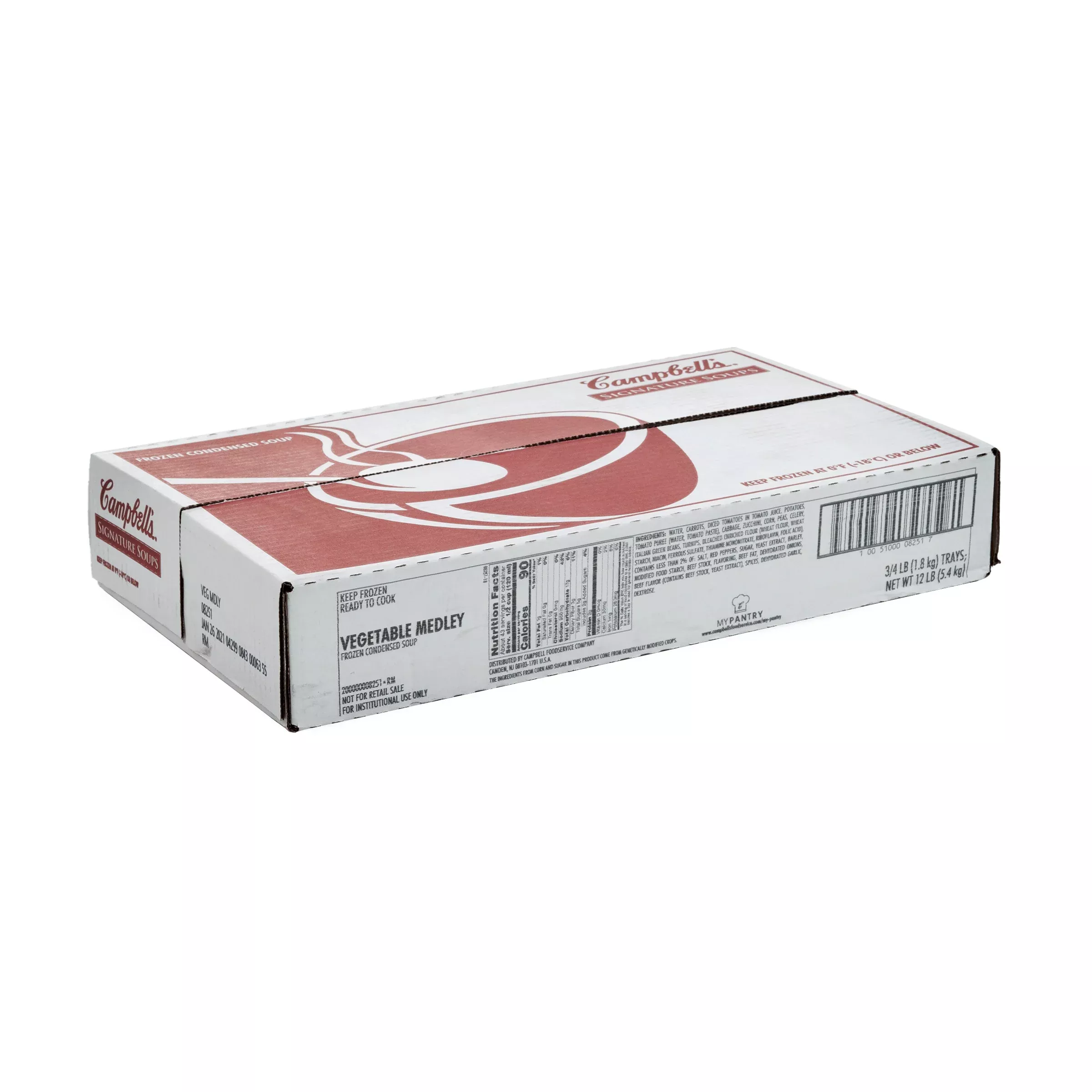Campbell's Frozen Soup Vegetable Condensed 4 Pound Each - 3 Per Case