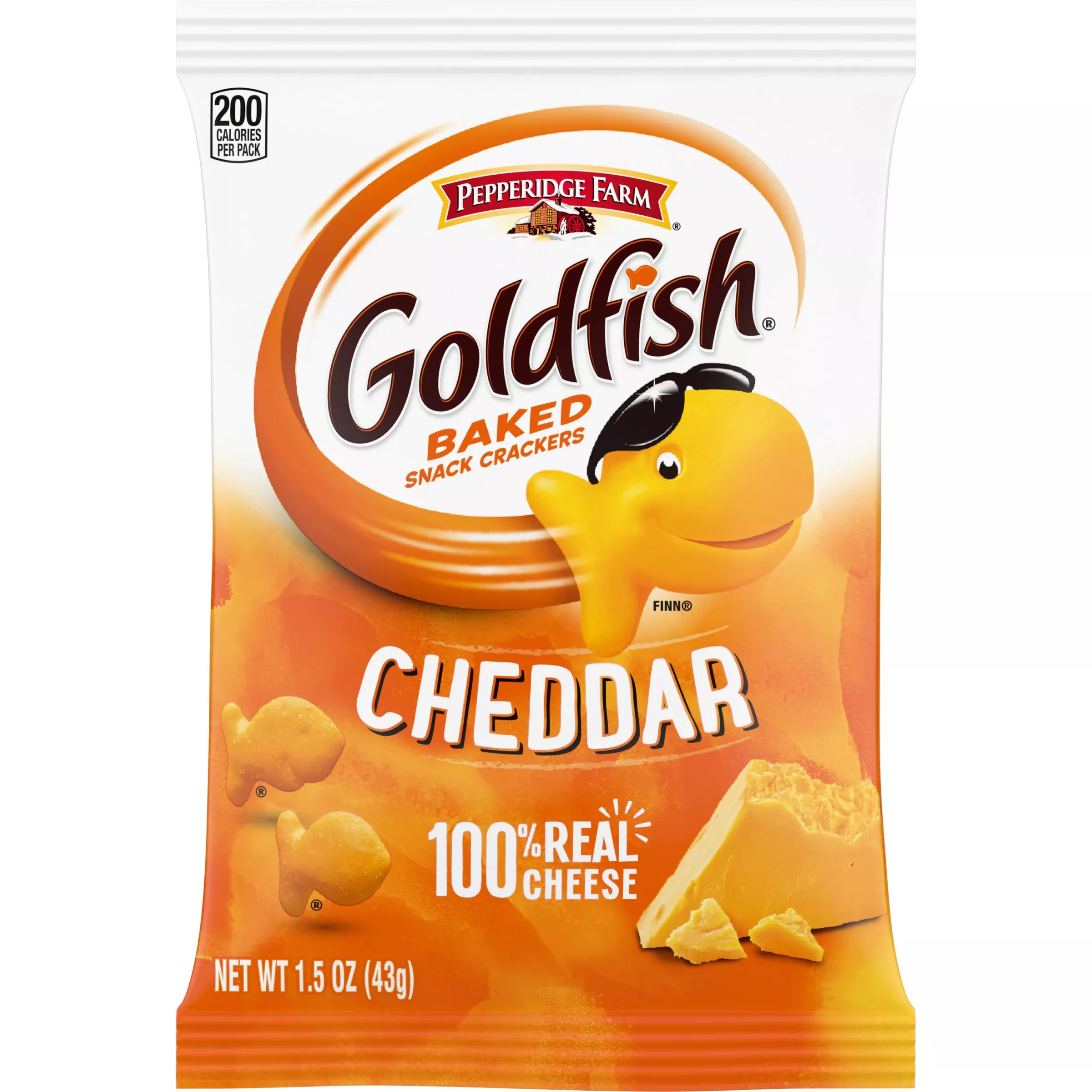 Campbell's Soup Company Pepperidge Farms Goldfish Cheddar Cheese Single Serve 1.5 Ounce Size - 72 Per Case