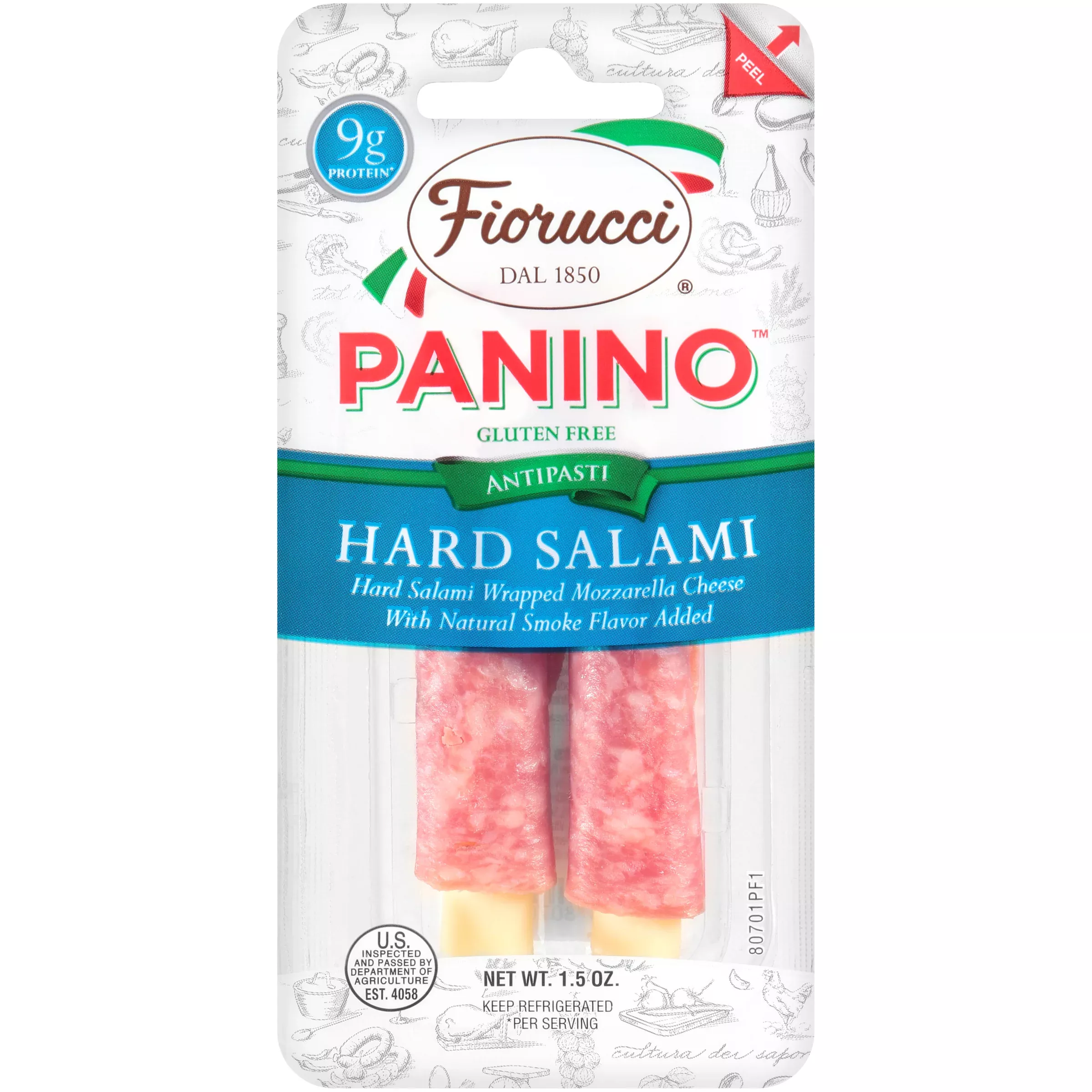 Campofrio Fiorucci Panino Hard Salami 1.5 Ounce Size - 16 Per Case