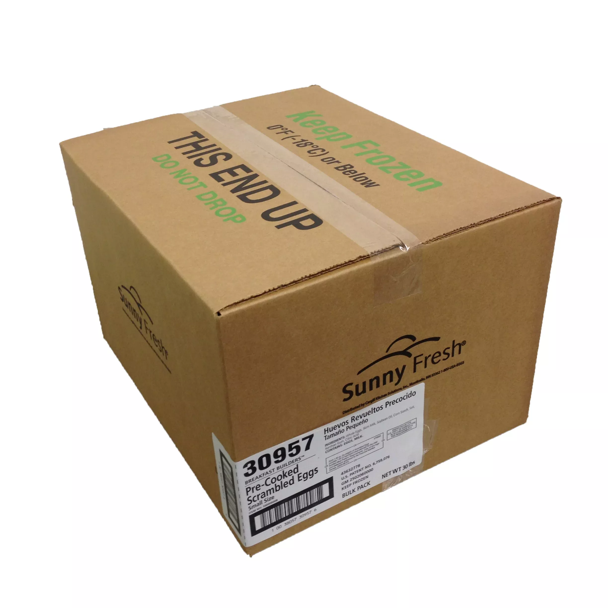 Cargill Kitchen Solutions-frozen Precooked Scrambled Eggs Small Curd Bulk Frozen 30 Pound Each - 1 Per Case
