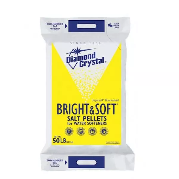 Cargill Salt Diamond Crystal Bright and Soft Pellets 50 Pound Each - 1 Per Case