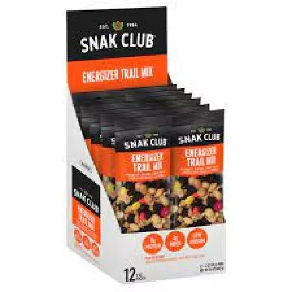 Century Snacks Snak Club Energizer Trail Mix 2 Ounce Size - 144 Per Case