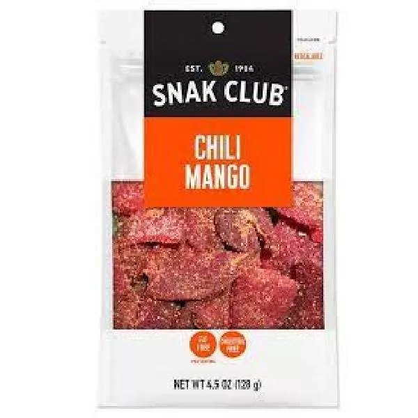 Century Snacks Snak Club Premium Chili Mango 4.5 Ounce Size - 6 Per Case
