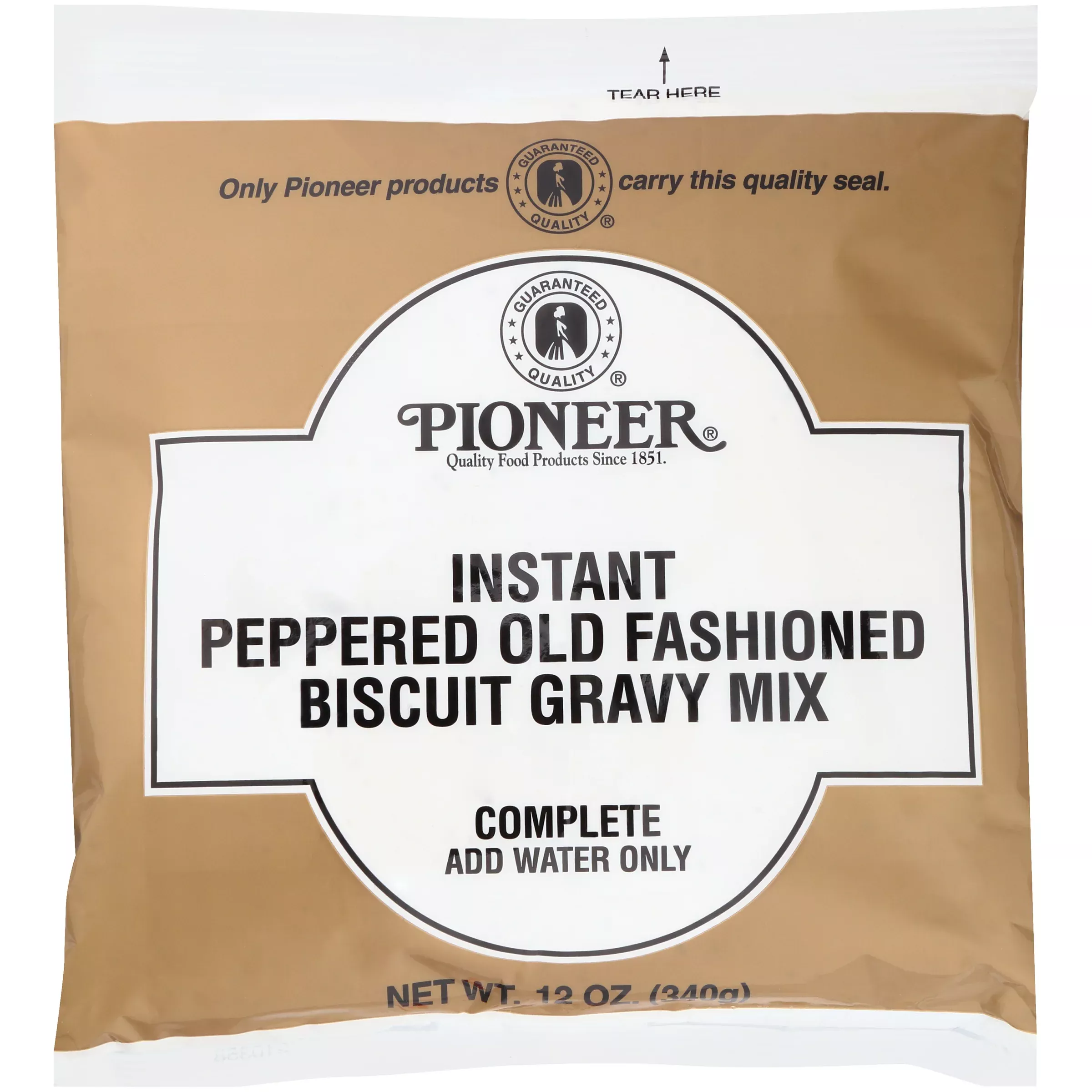 Ch Guenther Pioneer Instant Peppered Old Fashioned Biscuit Gravy Mix 12 Ounce Size - 12 Per Case
