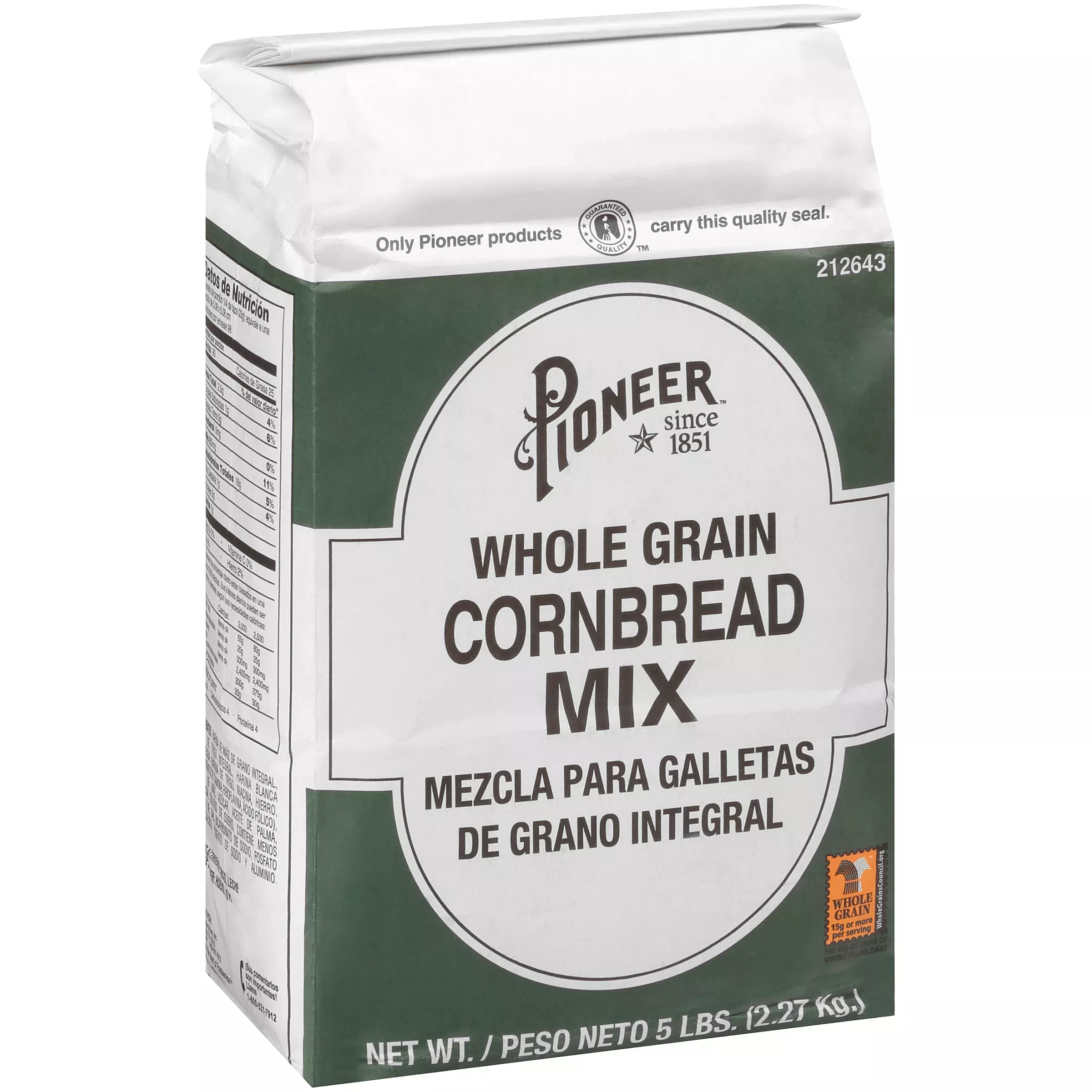 Ch Guenther Pioneer Whole Grain Corn Bread Mix 5 Pound Each - 6 Per Case