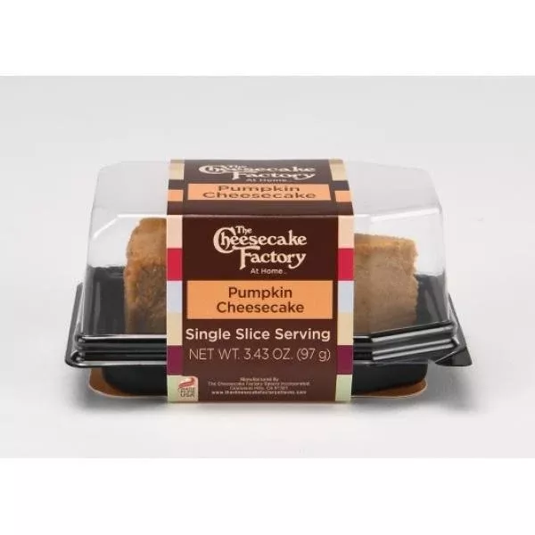 Cheesecake Factory Bakery Pumpkin Cheesecake Single Slice 1 Each - 12 Per Case