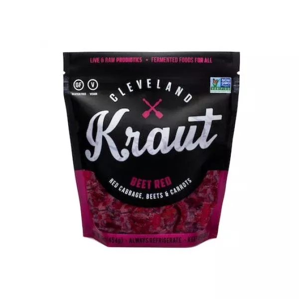 Cleveland Kitchen Beet Red Sauerkraut 16 Ounce Size - 6 Per Case