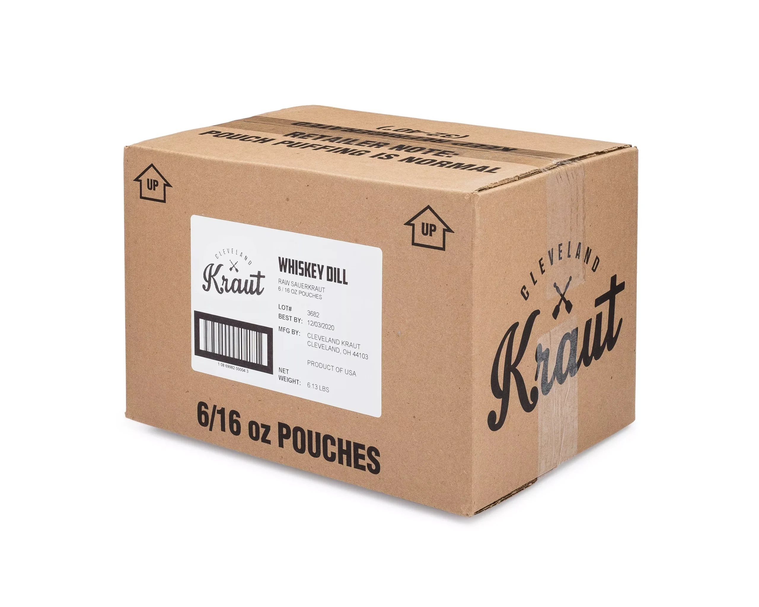 Cleveland Kitchen Whiskey Dill 16 Ounce Size - 6 Per Case
