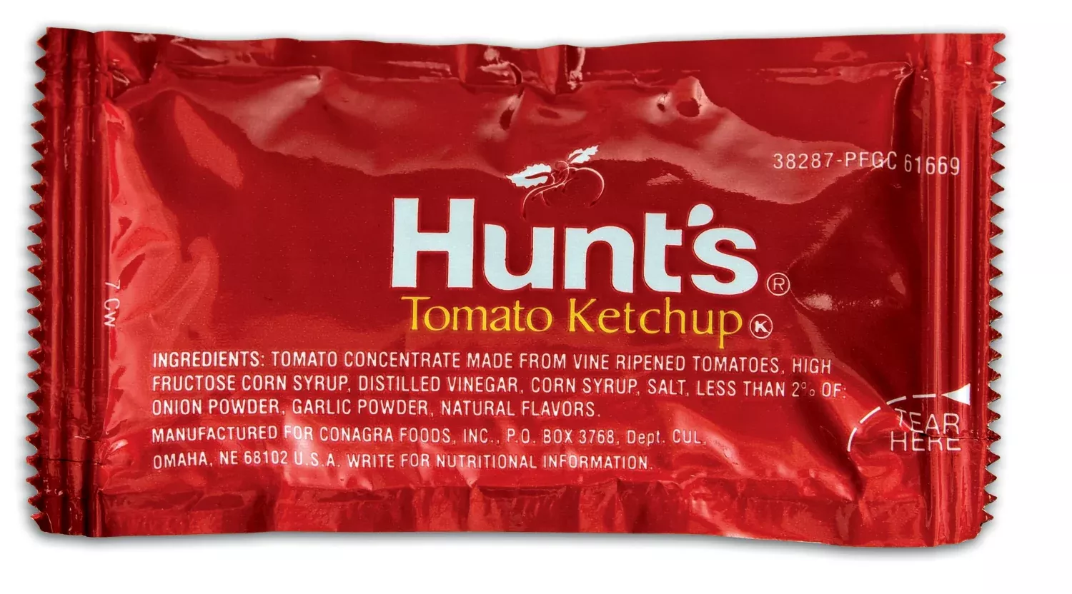Conagra Hunt's Tomato Ketchup Portion Control Packets 9 Grams Each - 20 Pound Per Case