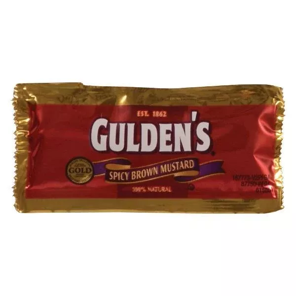 Conagra Spicy Brown Mustard Packets 0.32 Ounce Size - 500 Per Case