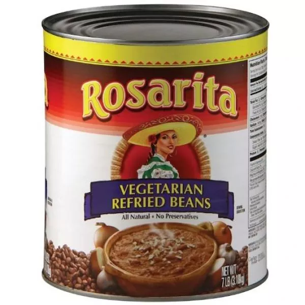 Conagra Vegetarian Refried Beans Can 112 Ounce Size - 6 Per Case