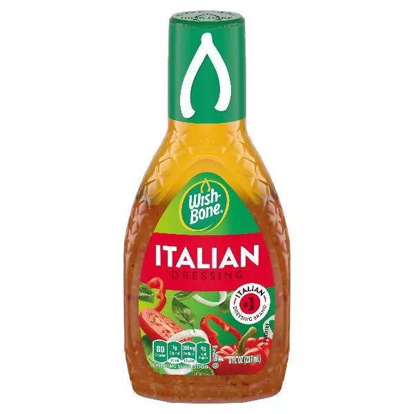 Conagra Wish Bone Italian Dressing Bottles 8 Fluid Ounce - 12 Per Case