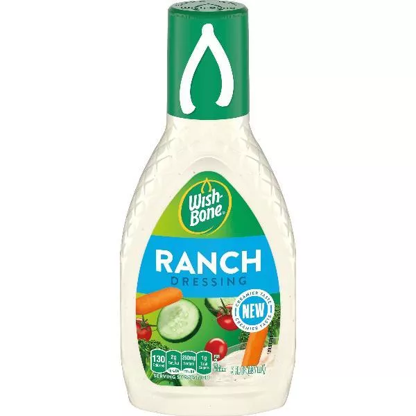 Conagra Wish Bone Ranch Dressing Bottles 8 Fluid Ounce - 12 Per Case