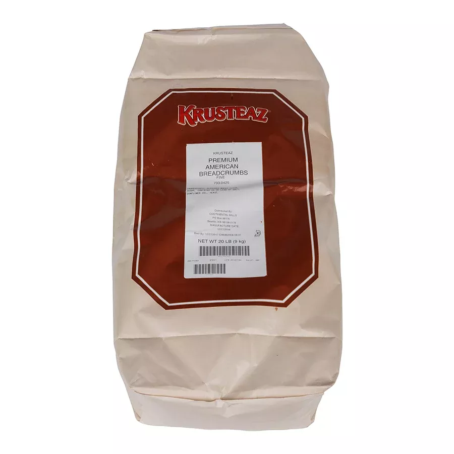 Continental Mills Krusteaz American Fine Bread Crumbs 20 Pound Each - 1 Per Case