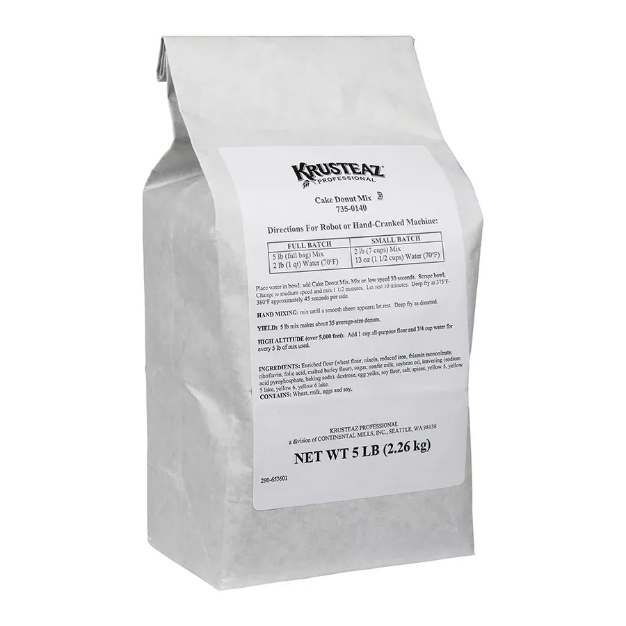 Continental Mills Krusteaz Professional Cake Donut Mix 5 Pound Each - 6 Per Case