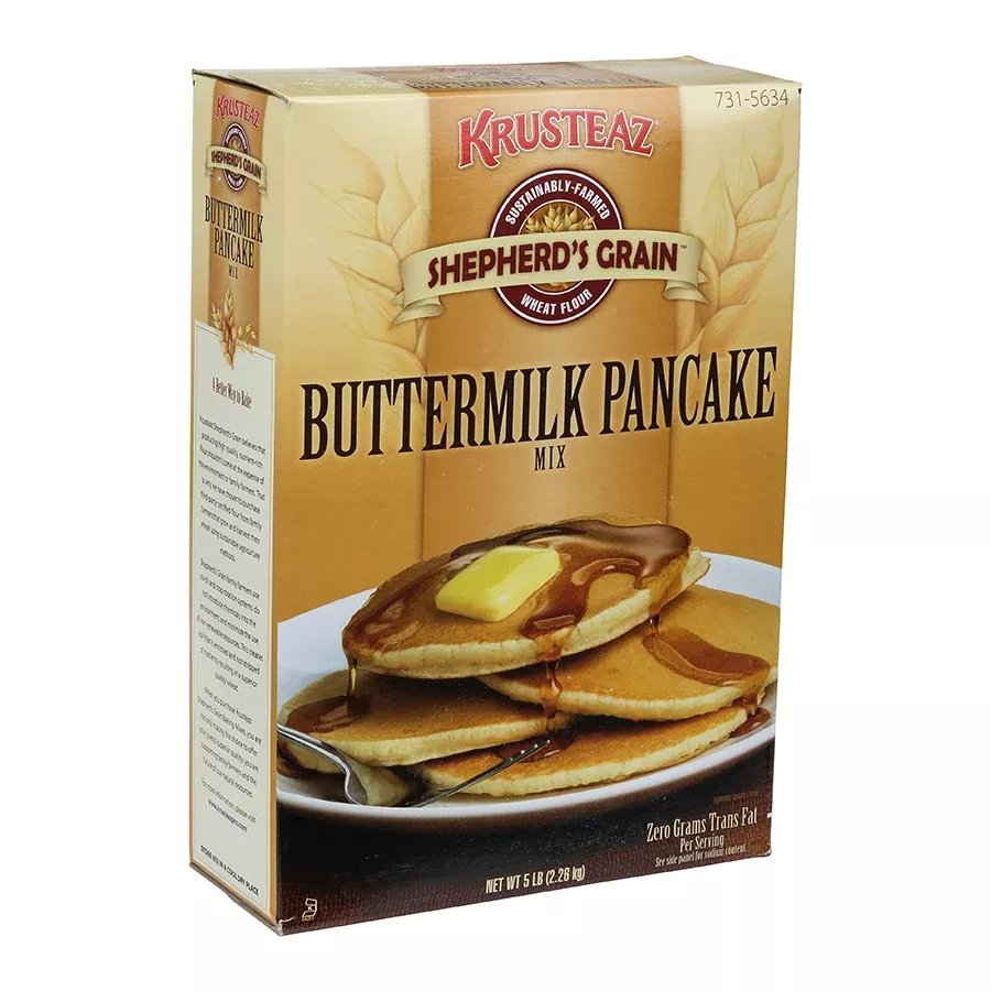 Continental Mills Shepherd's Grain Krusteaz Professional Buttermilk Pancake Mix 80 Ounce Size - 6 Per Case