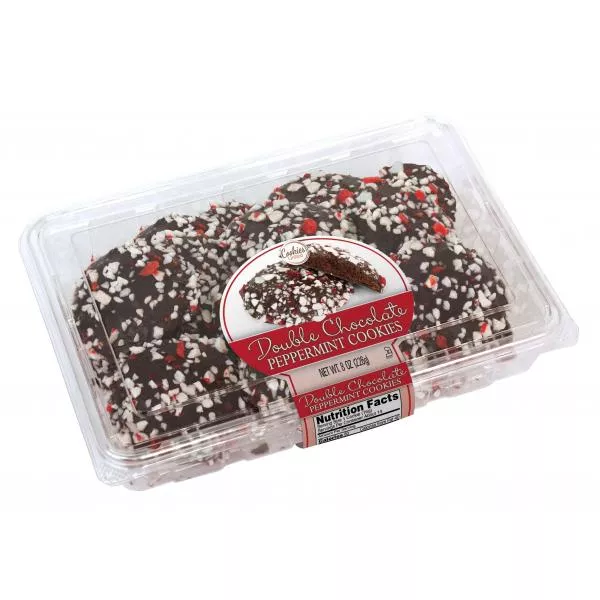 Cookies United Double Chocolate Peppermint Clamshell 8 Ounce Size - 16 Per Case