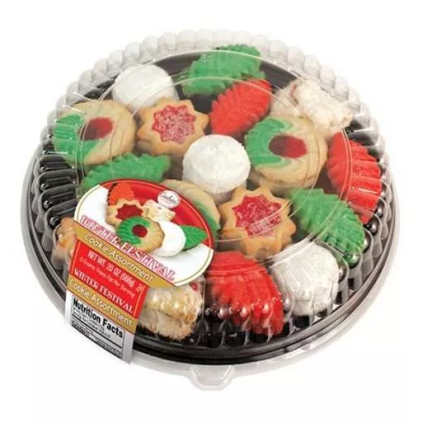 Cookies United Winter Wonderland Cookie Platter Assorted 20 Ounce Size - 10 Per Case