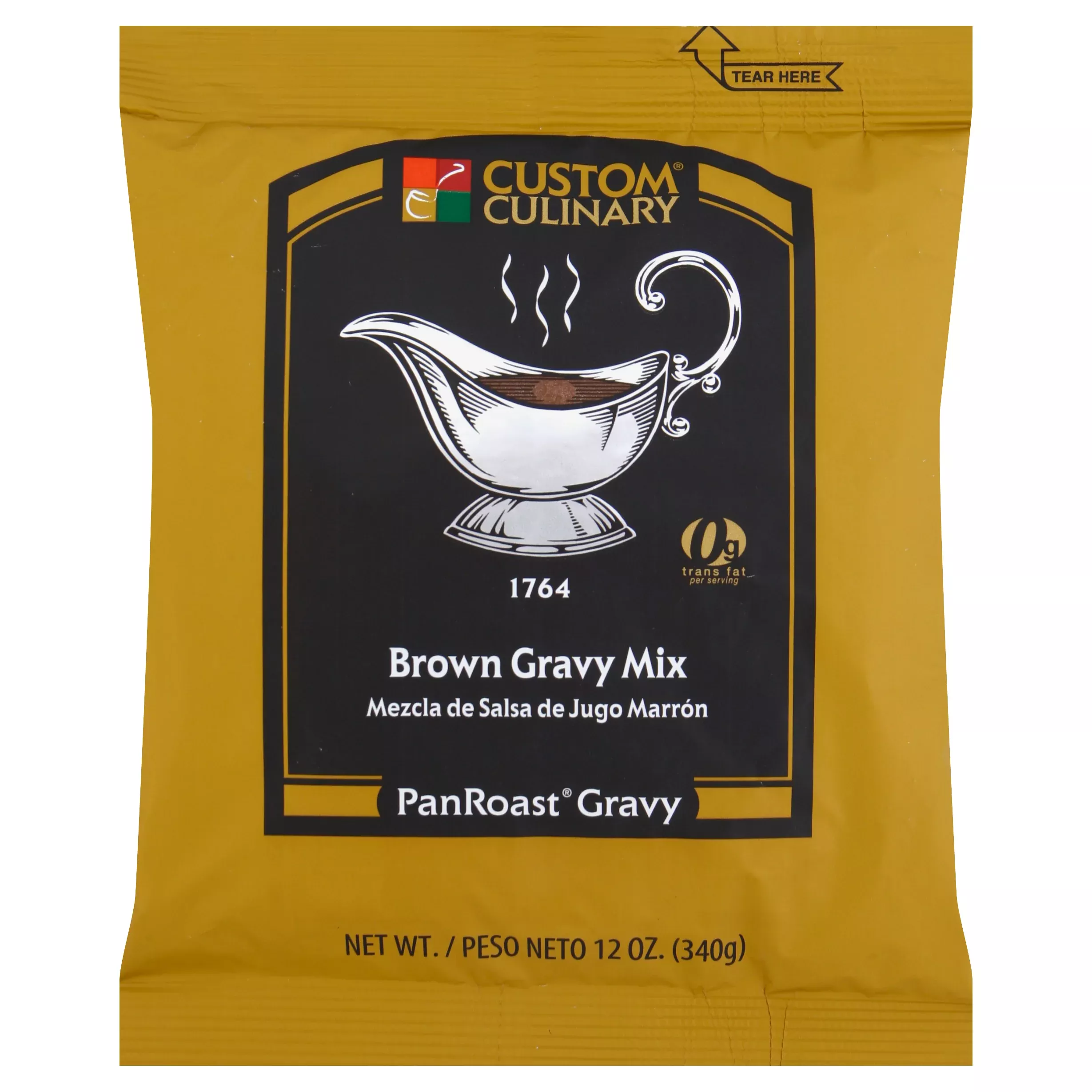 Custom Culinary Mix Gravy Brown Shelf Stable 12 Ounce Size - 8 Per Case