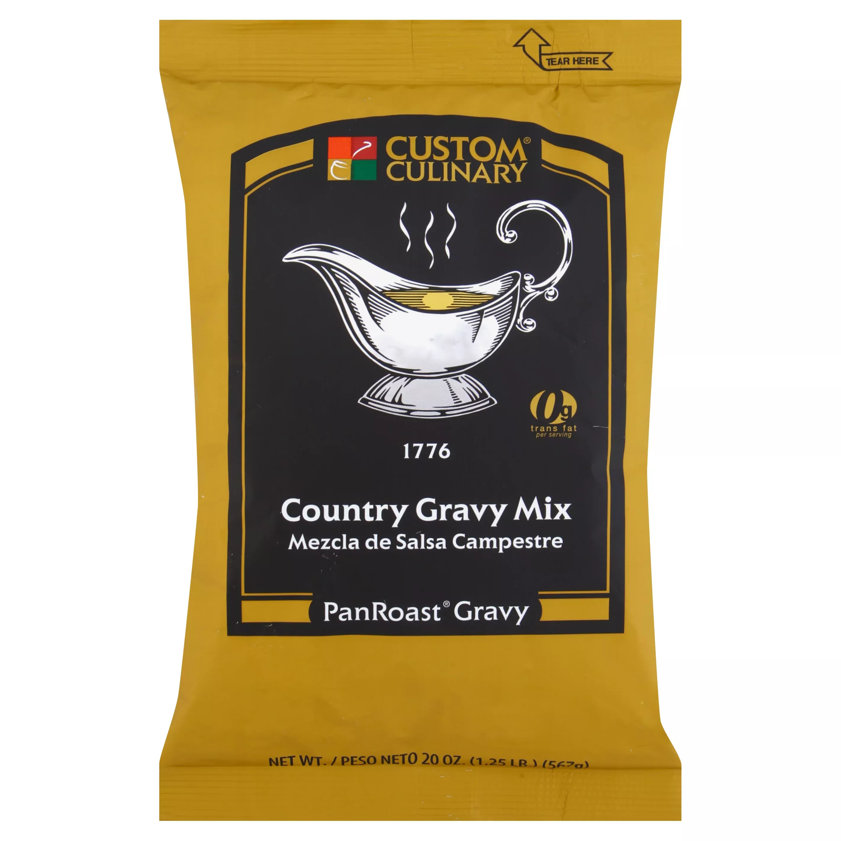 Custom Culinary Mix Gravy Country Shelf Stable 20 Ounce Size - 6 Per Case
