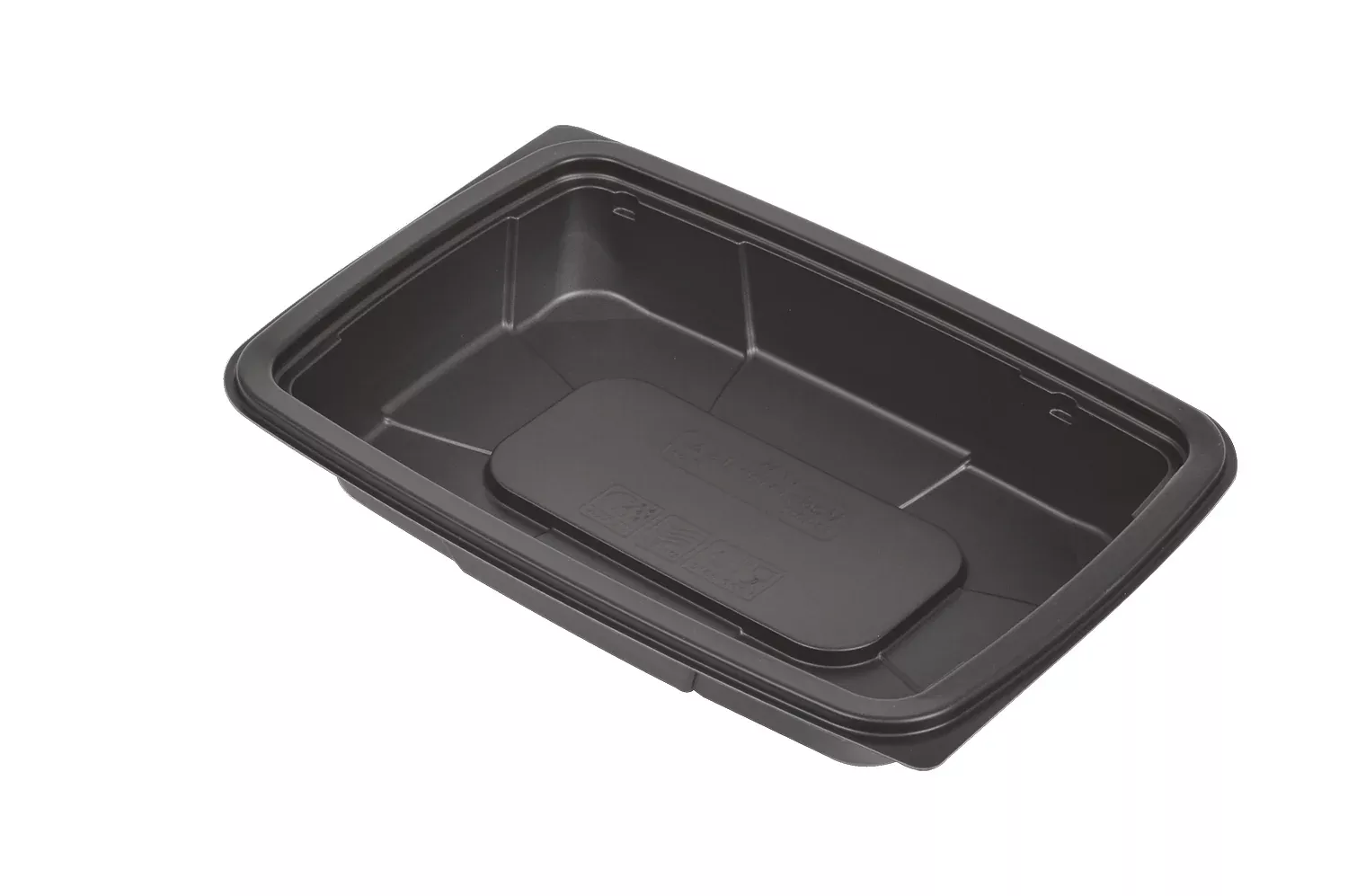D & W Fine Pack Cruiser Ware 10.3" X 7.2" Black Mfpp Small Entree Base W/ Flat Rim 32 Ounce
