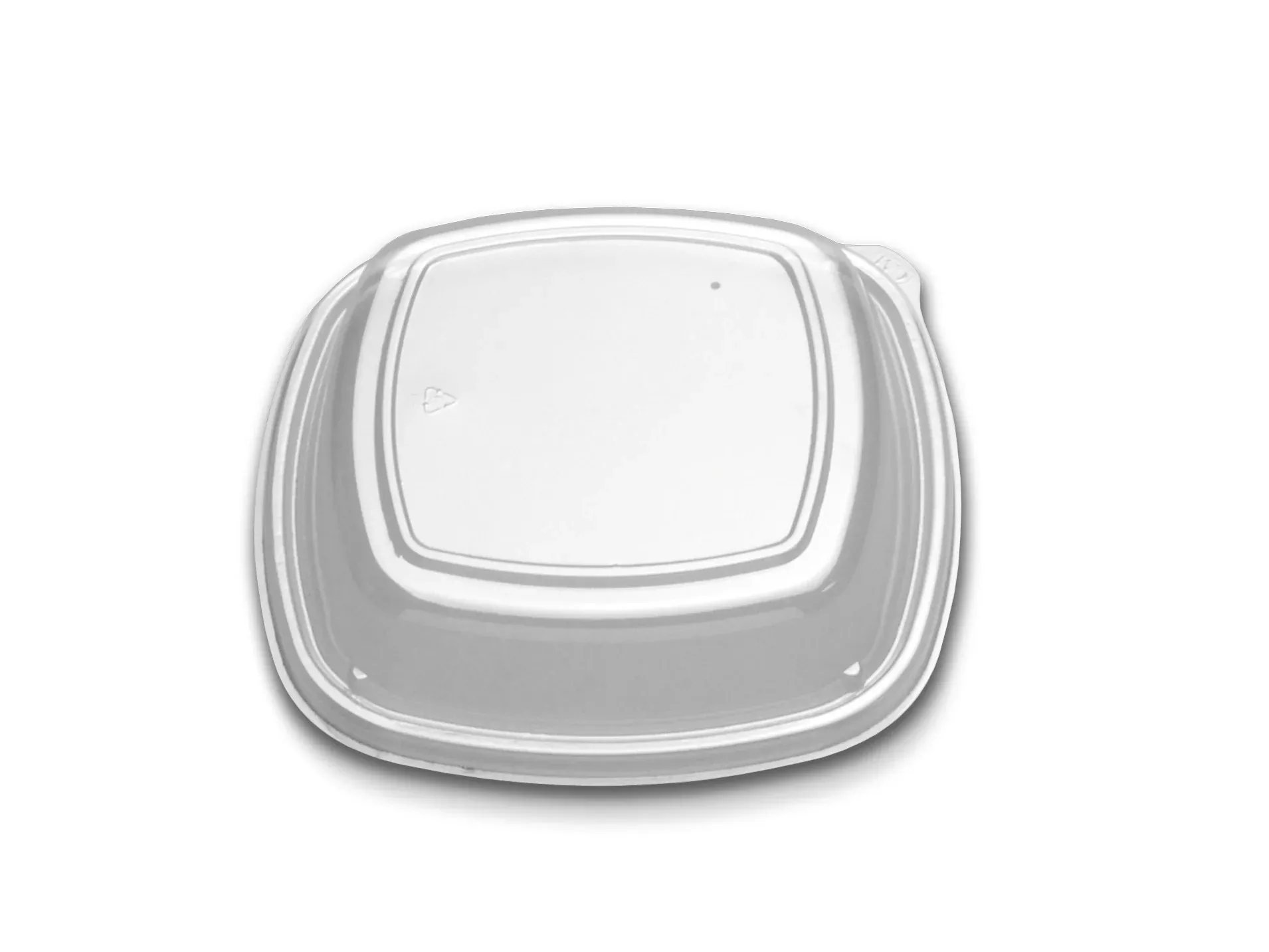 D & W Fine Pack Forum 9" Square Ps High Dome Lid W/ - 300 Per Case