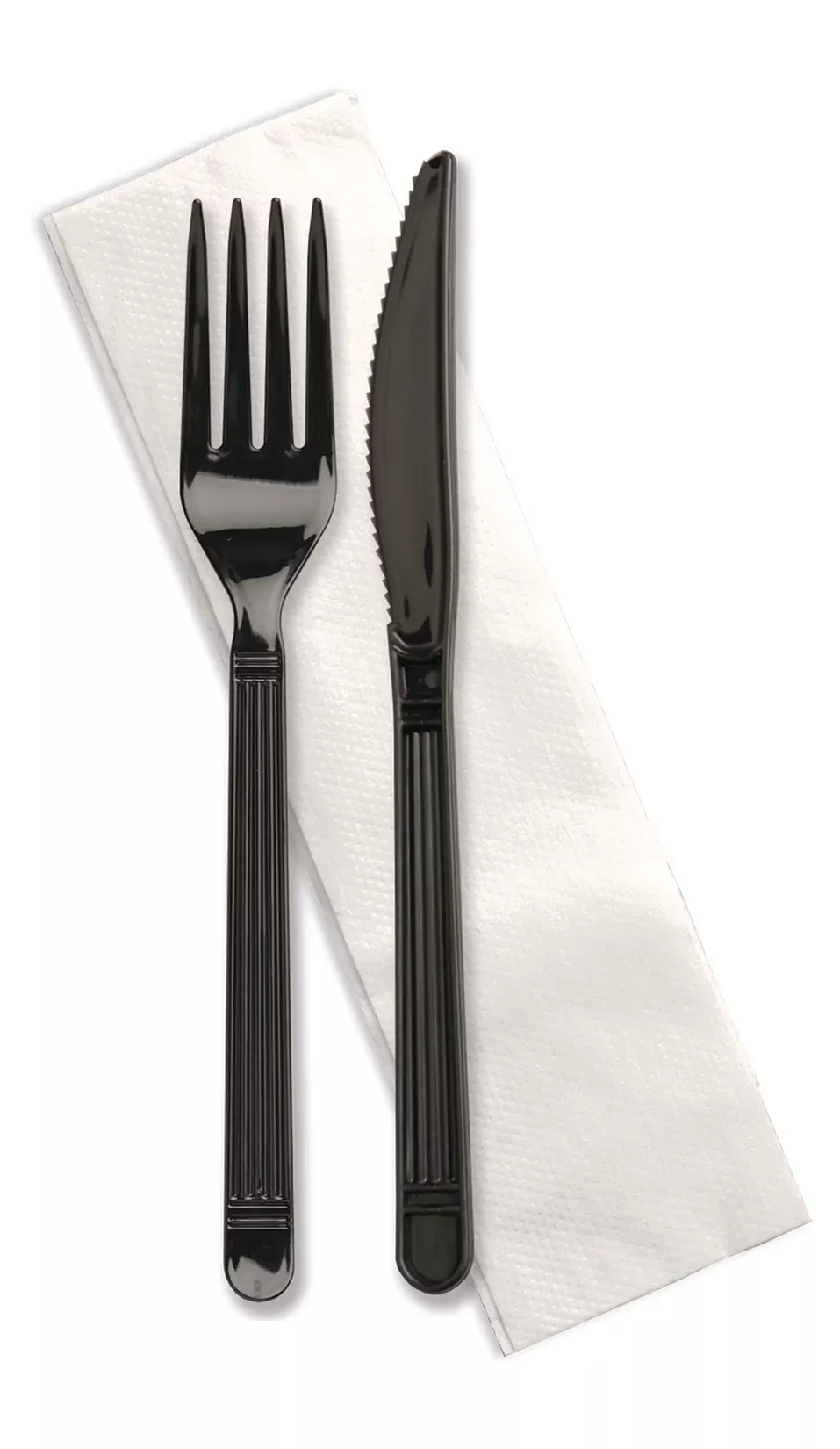 D & W Fine Pack Forum Ebony Forkknife Napkin 250 Each - 250 Per Case