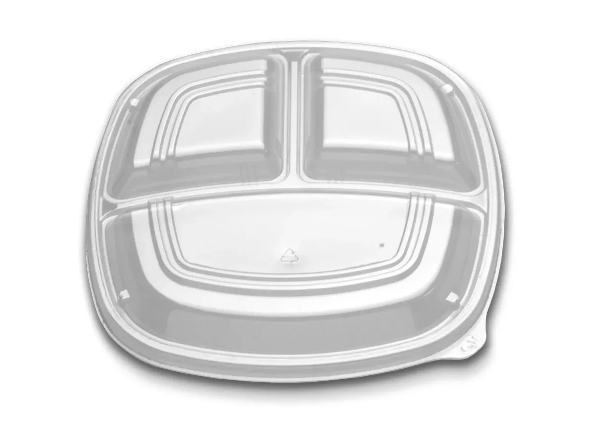 D & W Fine Pack In Forum Comp Plate Lid Perf 40 Each - 160 Per Case